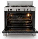Load image into Gallery viewer, WOLF POWER WGC9060CERMF1 90x60cm Freestanding Electric Cooking Range with Ceramic Hob & Electric Oven, Stainless Steel