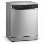 Load image into Gallery viewer, Midea 14 Place Settings Smart Freestanding Dishwasher, 8 Programs, Wi-Fi, Silver – WQP14-W7633CS - Teq Souq