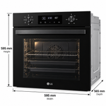 Load image into Gallery viewer, LG 72L Built-In Electric Oven, Convection Fan, Telescopic Rails, LED Display, Black Glass – WSEZ7213B1 - Teq Souq