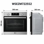 Load image into Gallery viewer, LG 72L Built-In Electric Oven, 13 Cooking Functions, Convection Fan, Telescopic Rails, Stainless Steel – WSEZM7225S2 - Teq Souq