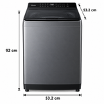 Load image into Gallery viewer, Hisense 9kg Fully Automatic Top Load Washing Machine, Aqua Save, Quick Wash, Titanium Grey – WT3K9022UT - Teq Souq