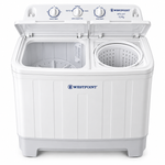 Load image into Gallery viewer, Westpoint 12kg Semi-Automatic Twin Tub Washing Machine, Top Load, Spin Dryer, White – WTX-1217 - Teq Souq