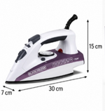 Load image into Gallery viewer, BLACK+DECKER X1750-B5 1750W Steam Iron – Non-Stick Soleplate, 220ml Water Tank, Steam Boost, Vertical Steam, White/Purple - Teq Souq