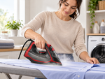 Load image into Gallery viewer, BLACK+DECKER X2050-B5 2200W Steam Iron – Ceramic Soleplate, 380ml Water Tank, 90g Steam Boost, Anti-Drip, Grey/Red - Teq Souq