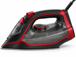 Load image into Gallery viewer, BLACK+DECKER X2050-B5 2200W Steam Iron – Ceramic Soleplate, 380ml Water Tank, 90g Steam Boost, Anti-Drip, Grey/Red - Teq Souq