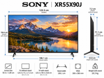 Load image into Gallery viewer, Sony BRAVIA XR-55X90J 55-Inch 4K UHD Full Array LED Smart Google TV – 120Hz, Dolby Vision, Cognitive Processor XR, Black - Teq Souq
