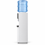 Load image into Gallery viewer, Midea YL2436-W Top Loading Hot & Cold Water Dispenser – Compressor Cooling, Child Safety Lock, 35L Storage Cabinet, White - Teq Souq