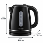 Load image into Gallery viewer, Kenwood ZJP01.A0BK 1.7L Electric Kettle – 2200W, Auto Shut-Off, Boil-Dry Protection, 360° Cordless Base, Black - Teq Souq