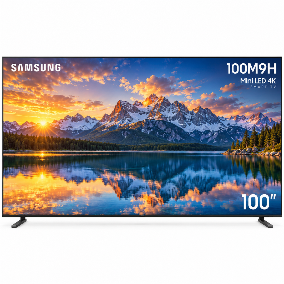 Samsung 100-Inch M90H Mini LED 4K Vision AI Smart TV (2026) – 144Hz, NQ4 AI Gen2 Processor, HDR10+, Motion Xcelerator, Tizen OS, Titan Black (UA100M90HUXZN) - Teq Souq