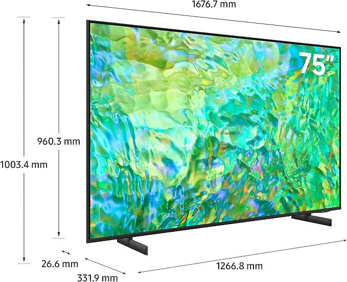 SAMSUNG 75" 4K UHD Smart Television UA75CU8000UXZN