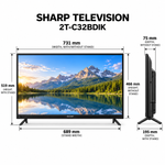 Load image into Gallery viewer, Sharp 32-Inch LED Television – Compact Flat Screen TV, Black (2T-C32BDIK) - Teq Souq