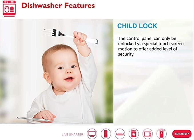SHARP 12 Place Settings Dishwasher QW-MB612-SS3 - Teq Souq