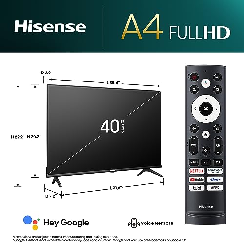 HISENSE 40" Full HD Smart Television 40A4K