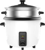 Load image into Gallery viewer, SHARP 0.8L Rice Cooker &amp; Food Steamer KS-H108G-W3 - Teq Souq
