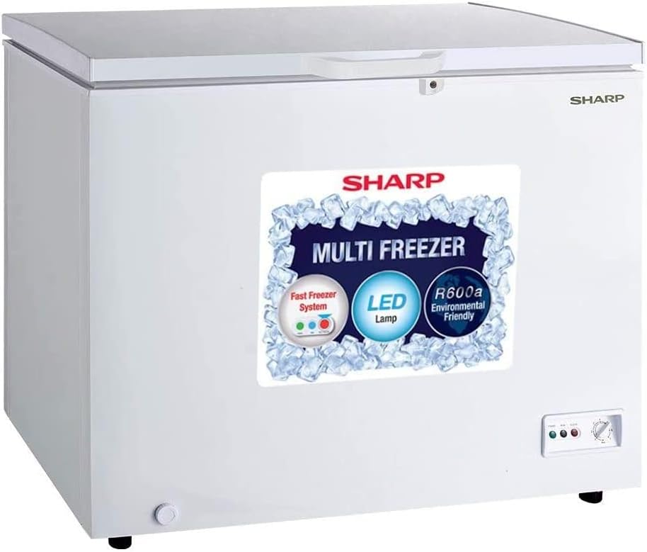 SHARP 190L Chest Freezer with Built in Condenser SCF-K190X-WH3 - Teq Souq