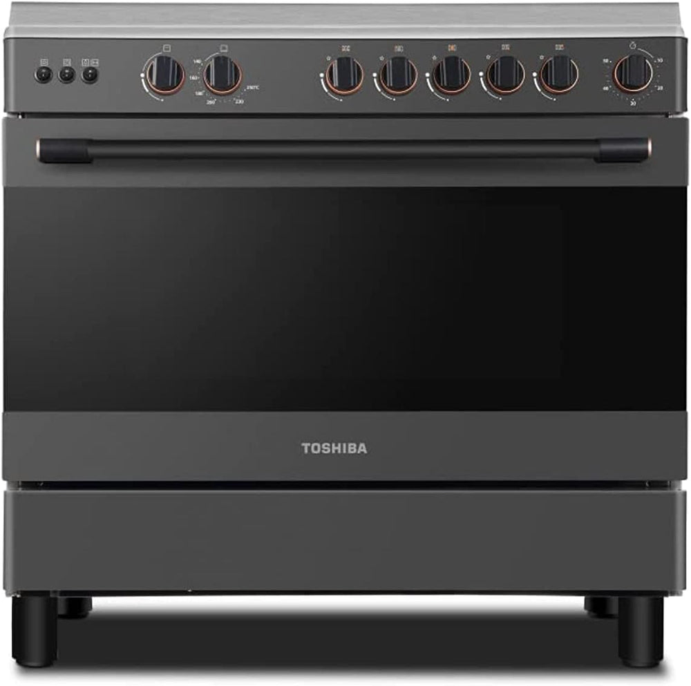 TOSHIBA 90x60 5 Burners Gas Cooker TBA-36LMG5G089KS - Teq Souq