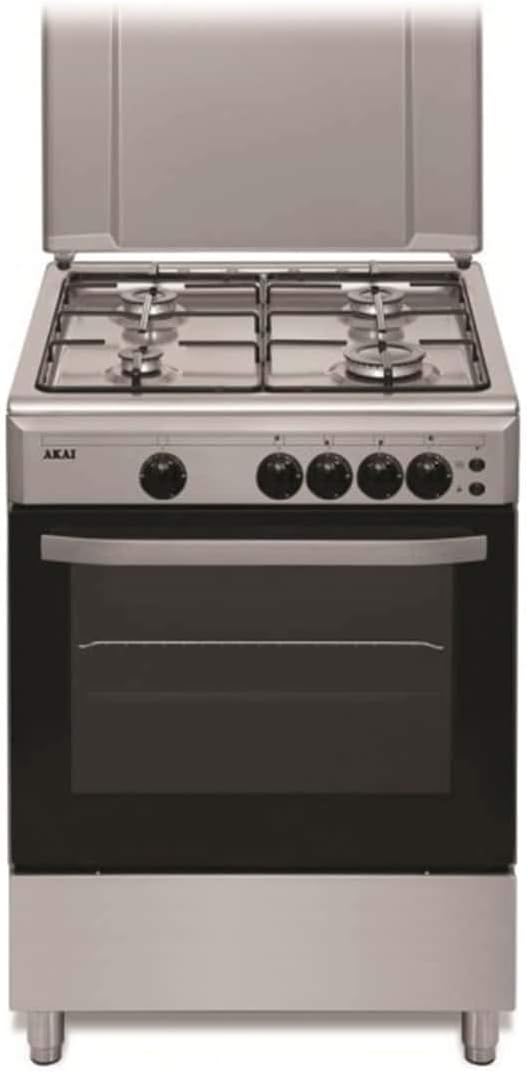 AKAI 60x60 4 Burners Gas Cooker CRMA-606SC - Teq Souq