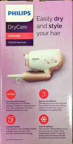 Load image into Gallery viewer, PHILIPS 1000W Hair Dryer with Foldable Handle HP8108
