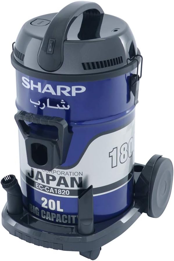 SHARP 1800W 18L Drum Vacuum Cleaner Blue EC-CA1820 - Teq Souq
