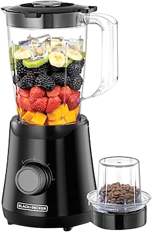 BLACK+DECKER 500W 1.5L Blender with Grinding Mill BX530-B5 - Teq Souq