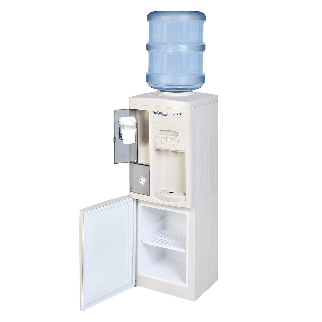 Super General 2 Tap Top Load Water Dispenser with Cabinet SGL1171 - Teq Souq
