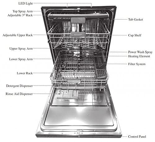 SHARP 14 Place Settings Dishwasher QW-MA814-SS3