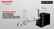 SHARP 2200W 3 Disc Meat Mincer/Grinder/Sausage/Kebab Maker EG-PL41-K3 - Teq Souq