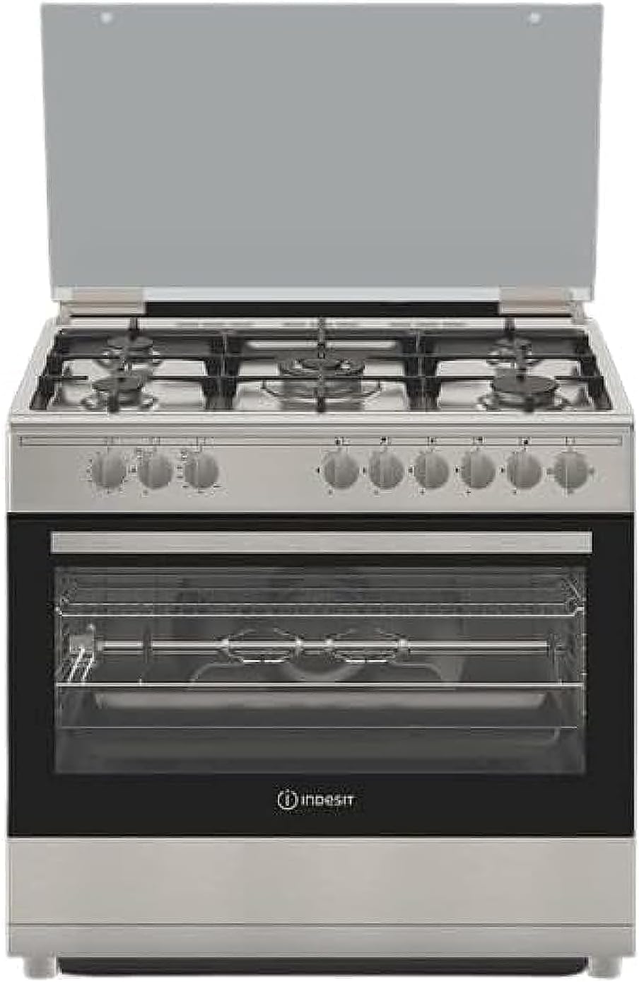 INDESIT 90x60 5 Burners Gas Cooker IM9GC1KCX/MEA - Teq Souq