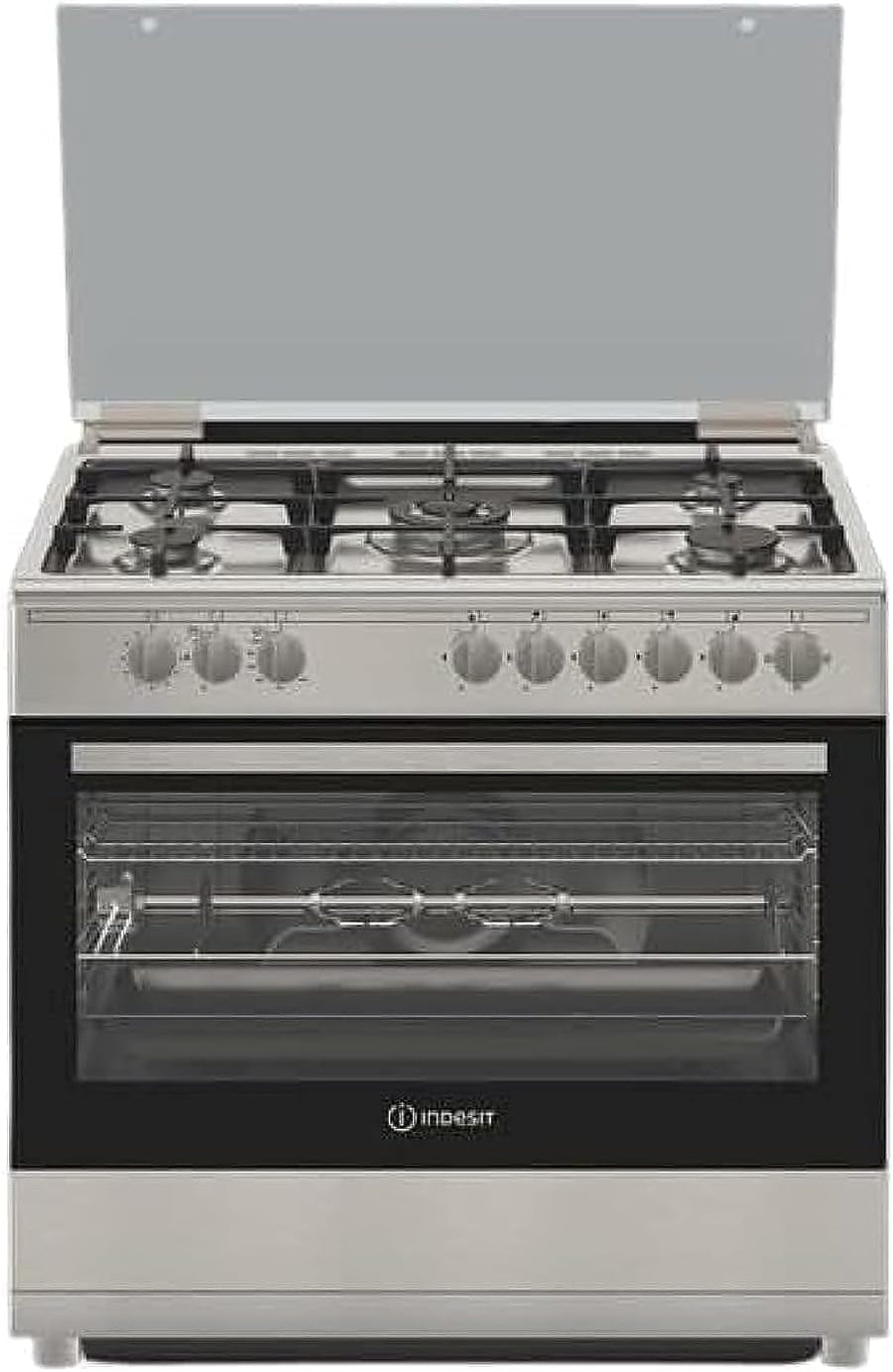 INDESIT 90x60 5 Burners Gas Cooker IM9GC1KCX/MEA - Teq Souq