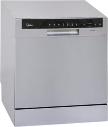 Midea 8 Place Settings Counter Top Dishwasher WQP83802FS - Teq Souq