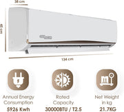 Super General 2.5 Ton Rotary Split Air Conditioner SGS316GE - Teq Souq