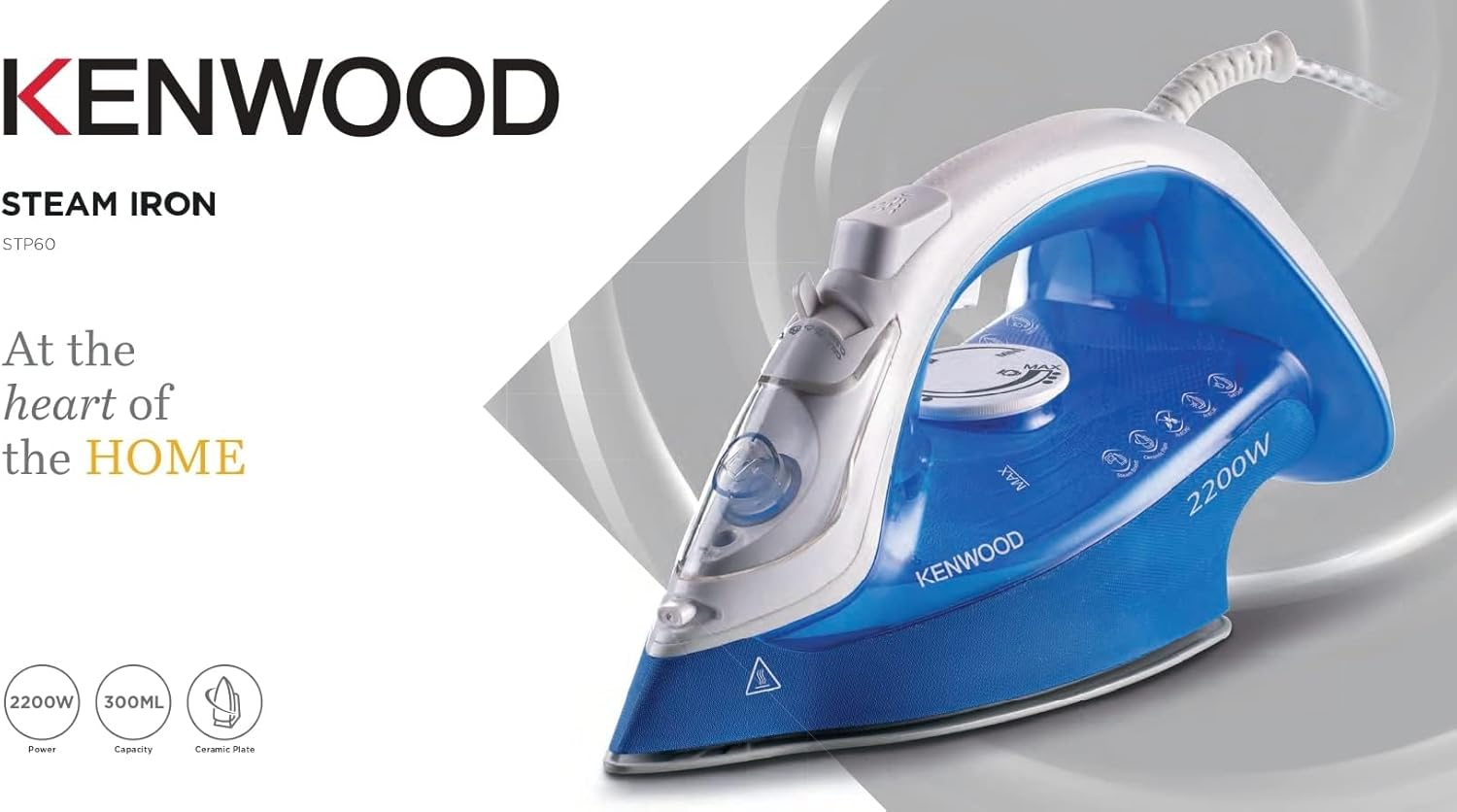 KENWOOD 2200W Steam Iron STP60.000WB