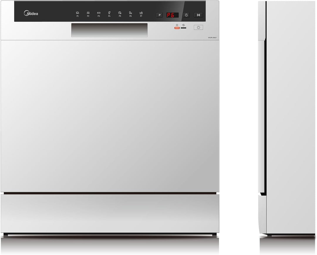 Midea 8 Place Settings Counter Top Dishwasher WQP83802FS - Teq Souq