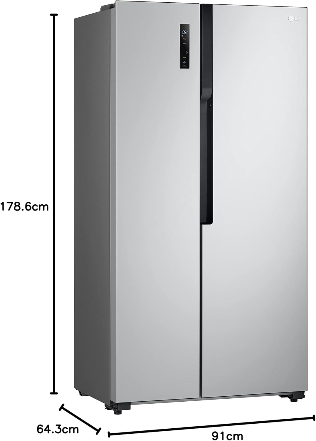LG 509L Side by Side Refrigerator GRFB587PQAM - Teq Souq