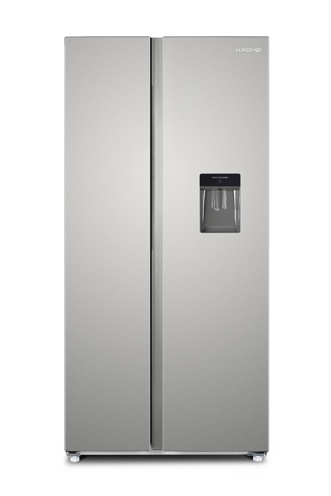 Krome 600L Side by Side Refrigerator with Water Dispenser KR-SBS600WM - Teq Souq