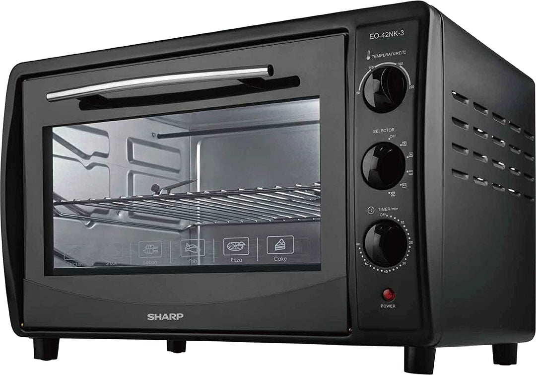 SHARP 42L Double Glass Electric Oven with Rotisserie & Convection EO-42NK-3 - Teq Souq