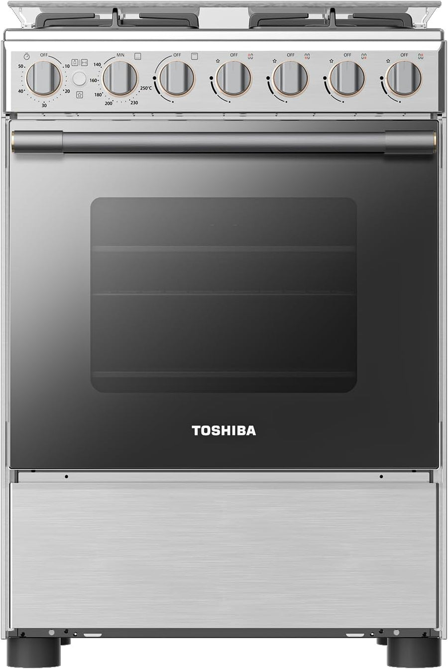 TOSHIBA 60x60 4 Burners Gas Cooker RB2-60G4GE(MR) - Teq Souq
