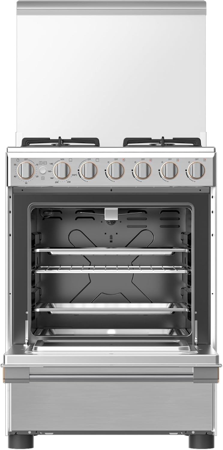 TOSHIBA 60x60 4 Burners Gas Cooker RB2-60G4GE(MR) - Teq Souq