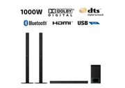 SONY 100W 5.1Ch Soundbar, Tall Rear Speakers, Dolby Digital HT-S700RF