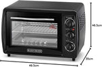 Load image into Gallery viewer, BLACK+DECKER 19L Double Glass Electric Oven TRO19RDG-B5
