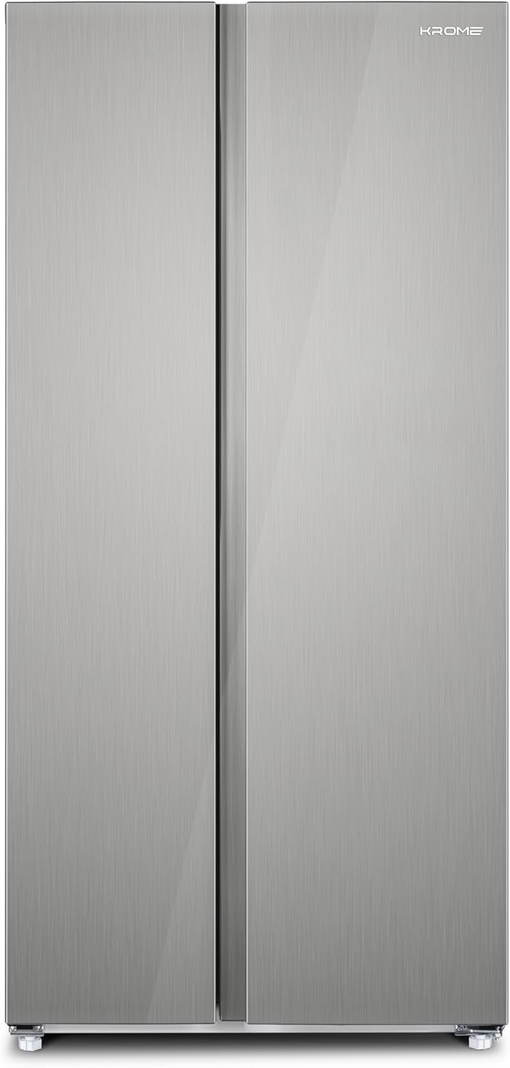 Krome 600L Side by Side Refrigerator with Water Dispenser KR-SBS600WM - Teq Souq