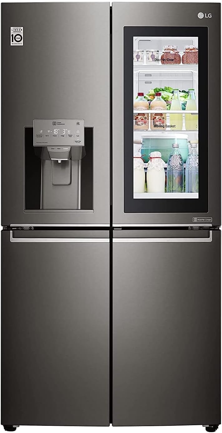 LG 716L Instaview Side by Side Refrigerator GR-X39FMKHL - Teq Souq