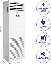 Super General 5 Ton Floor Standing Air Conditioner SGFS60GE - Teq Souq