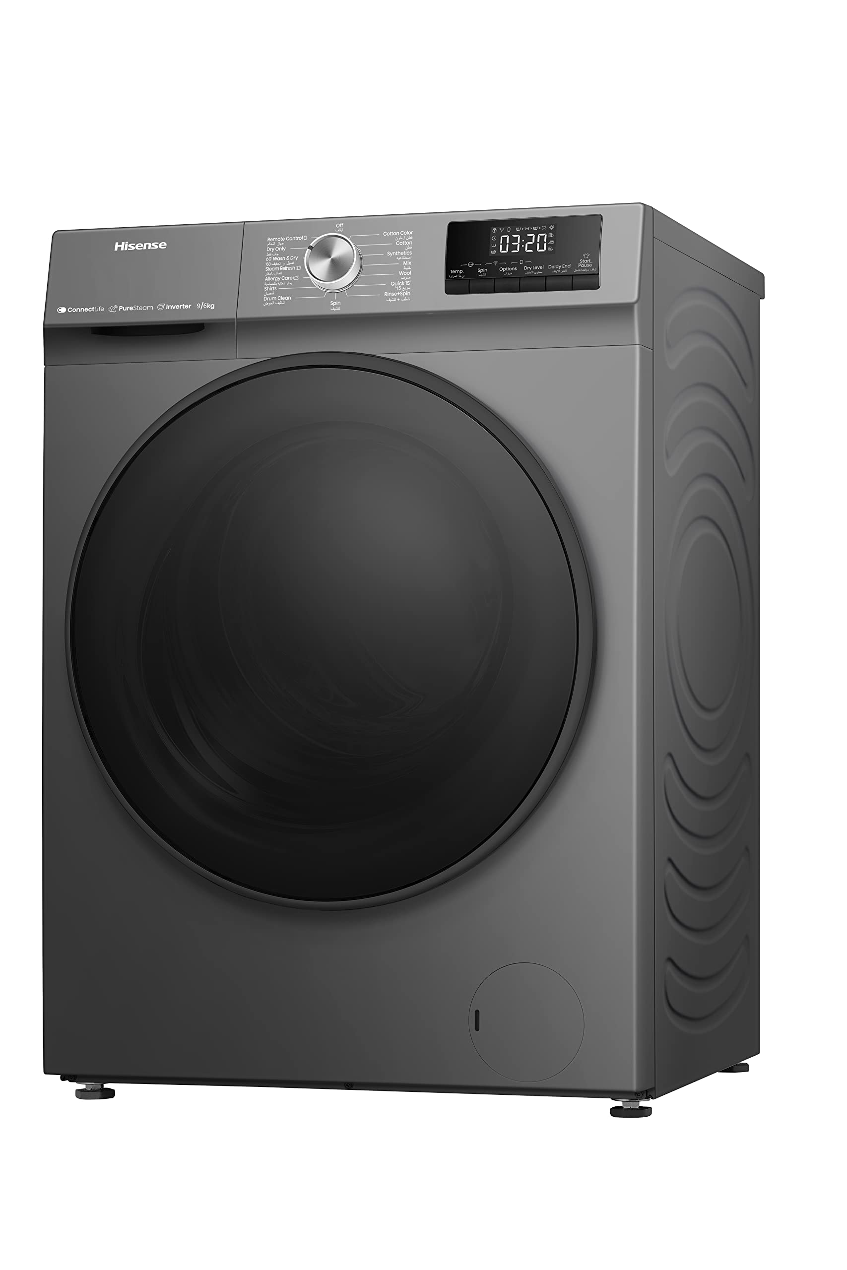 Hisense 9/6Kg Front Load Washer & Dryer with WiFi WDQY9014EVJMWT
