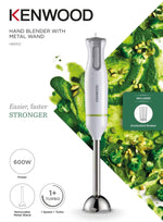 Load image into Gallery viewer, KENWOOD 600W Hand Blender Metal Wand Stick With Beaker HBM02.001WH
