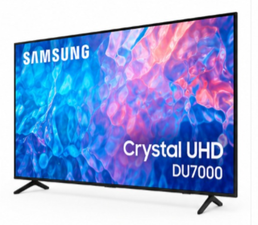 Samsung 65-Inch DU7000 Crystal UHD 4K Smart LED TV (2024) – PurColor, Crystal Processor 4K, HDR10+, Tizen OS, Motion Xcelerator, Black (UA65DU7000UXZN) - Teq Souq