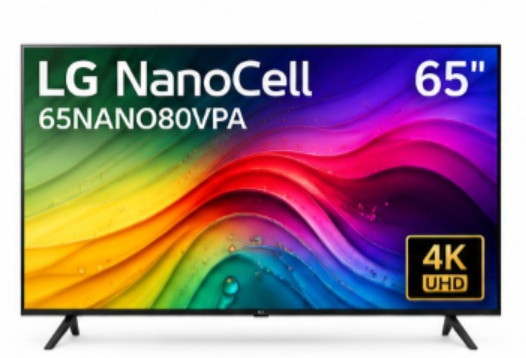 LG 65-Inch NANO80 NanoCell 4K UHD Smart TV – ThinQ AI, webOS, Active HDR, Local Dimming, Quad Core Processor 4K, Magic Remote, Black (65NANO80VPA) - Teq Souq