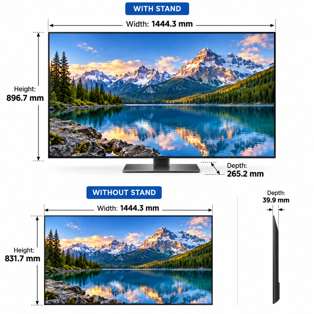 Samsung 65-Inch S90F OLED 4K Vision AI Smart TV (2025) – NQ4 AI Gen3 Processor, OLED HDR+, 144Hz Motion Xcelerator, Dolby Atmos, Tizen OS, Black - Teq Souq