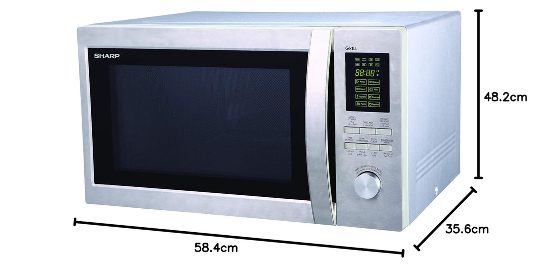 SHARP 43L Microwave With Grill R-78BT-ST - Teq Souq