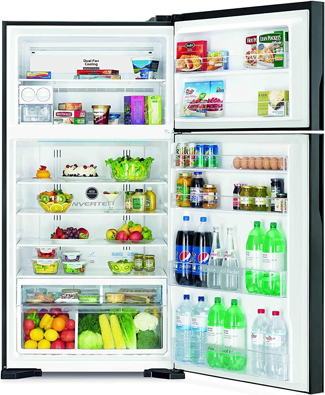 HITACHI 990L Top Mount Double Door Refrigerator RV990PUK1KBSL